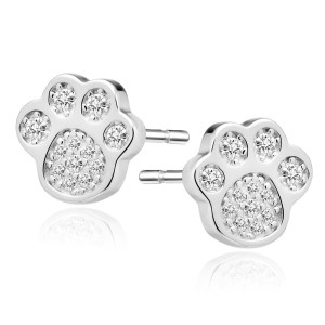 Cercei argint model labuta cu pietre DiAmanti Z1547E-DIA (Argint 925‰ 1,3 g.)
